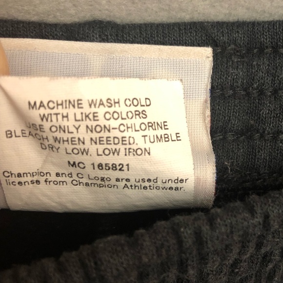 Champion Boy’s Powerblend Fleece Open Bottom Sweatpants Black Large - Picture 6 of 8